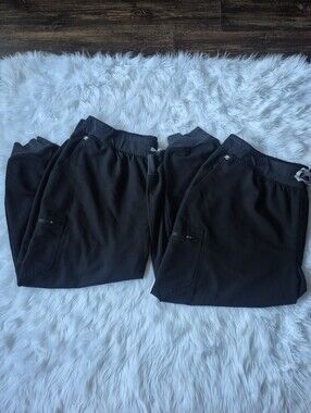 Figs Medical Scrubs Black Jogger Pants Womens Size 4XL Bundle